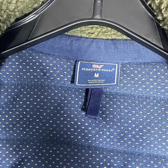 Vineyard Vines Sherpa Jacket Men’s Medium Green Full ZIP Lined - Picture 10 of 11